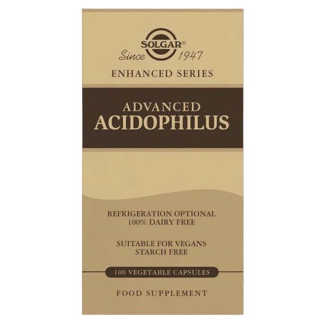 SOLGAR Advanced Acidophilus (100 caps) - Viking Supplements