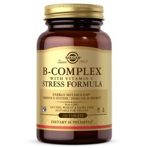 SOLGAR B-Complex with Vitamin C (100 tabs) - Viking Supplements