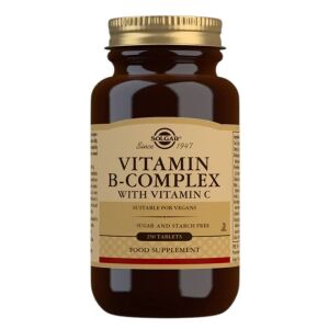 SOLGAR B-komplex C-vitaminnal (250 tabletta) – Viking Supplements
