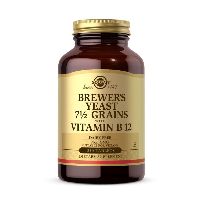 SOLGAR sörélesztő 7 1/2 grain, B12-vitaminnal (250 tabletta) – Viking Supplements