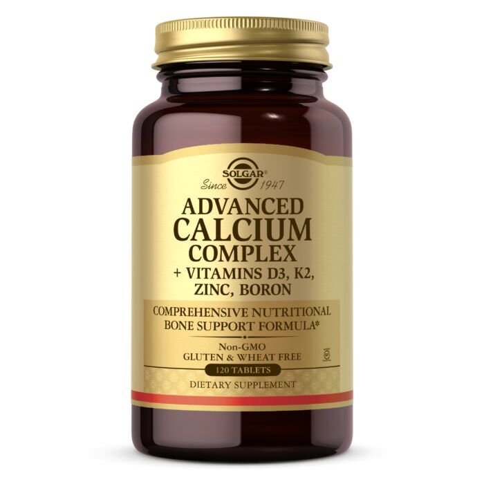 SOLGAR Ultimate Bone Support – Fejlett kalciumkomplex (D3 + K2 + cink + bór) (120 tabletta) – Viking Supplements