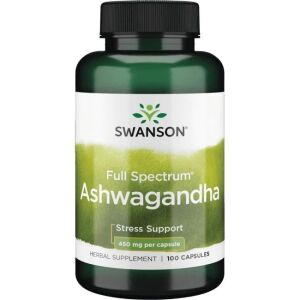 SWANSON Ashwagandha 450 mg, 100 kapszula – Viking Supplements