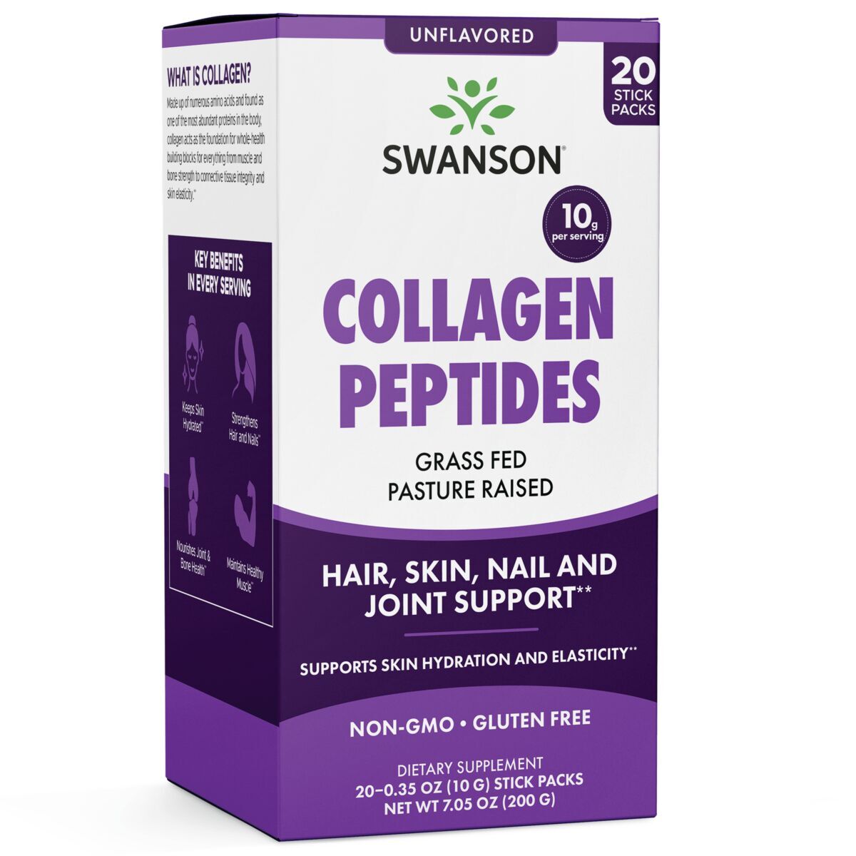SWANSON kollagénpeptidek – Kollagénpeptidek (20 tasak) – Viking Supplements