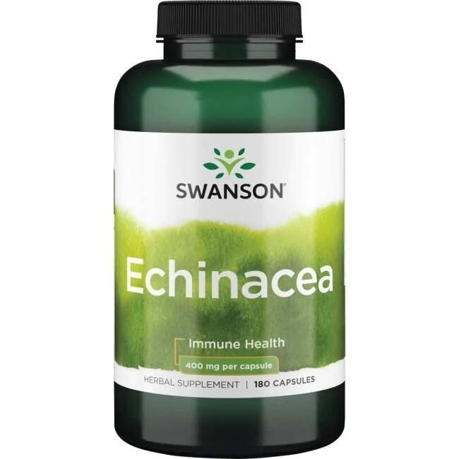 SWANSON Echinacea 400 mg, 180 kapszula – Viking Supplements