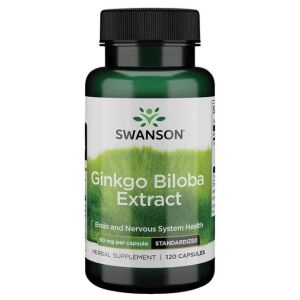 SWANSON Ginkgo Biloba ekstr GinkgoSelect 60mg 120k - Viking Supplements