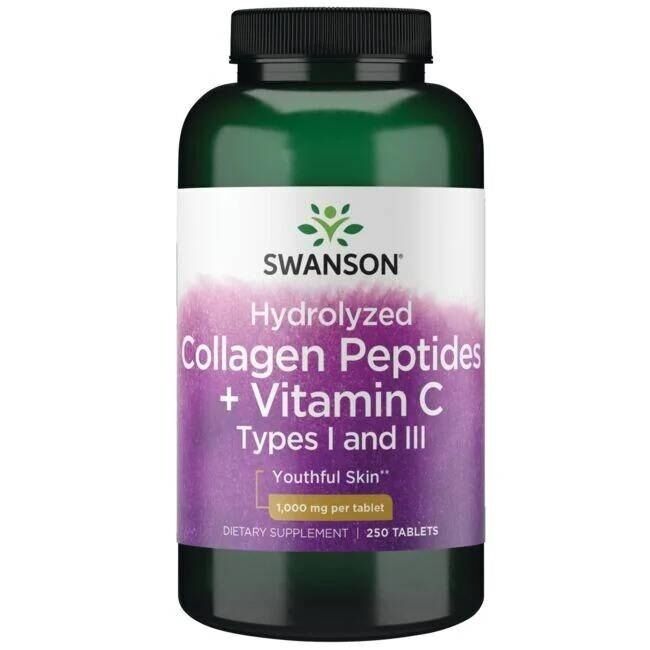 SWANSON Hidrolizált I. és III. típusú kollagén + C 250 tabletta – Viking Supplements