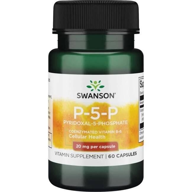 SWANSON B6-vitamin 20 mg, 60 kapszula – Viking Supplements