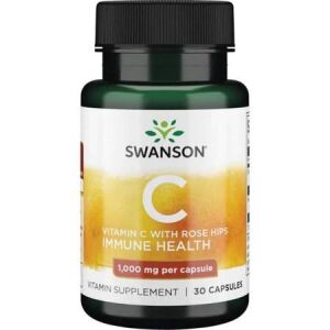 SWANSON C-vitamin 1000 + vadrózsa 30 kapszula – Viking Supplements
