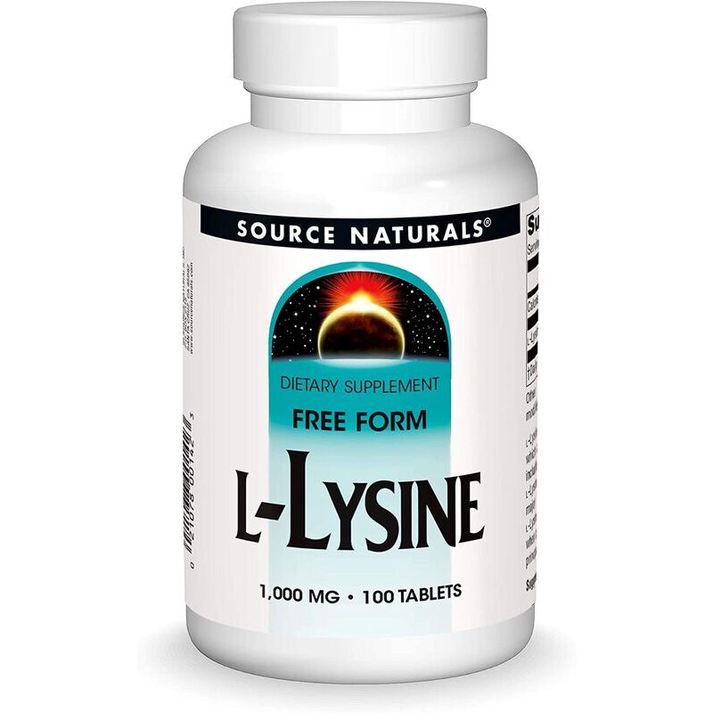 Source Naturals L-lizin 1000 mg, 100 tabletta – Viking Supplements