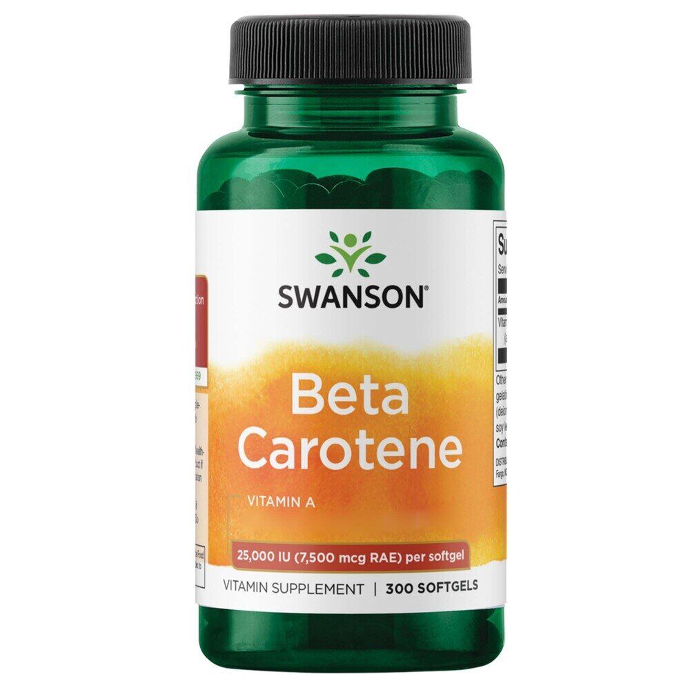 Swanson béta-karotin 25 000 IU (7 500 mcg) 300 lágykapszula – Viking Supplements