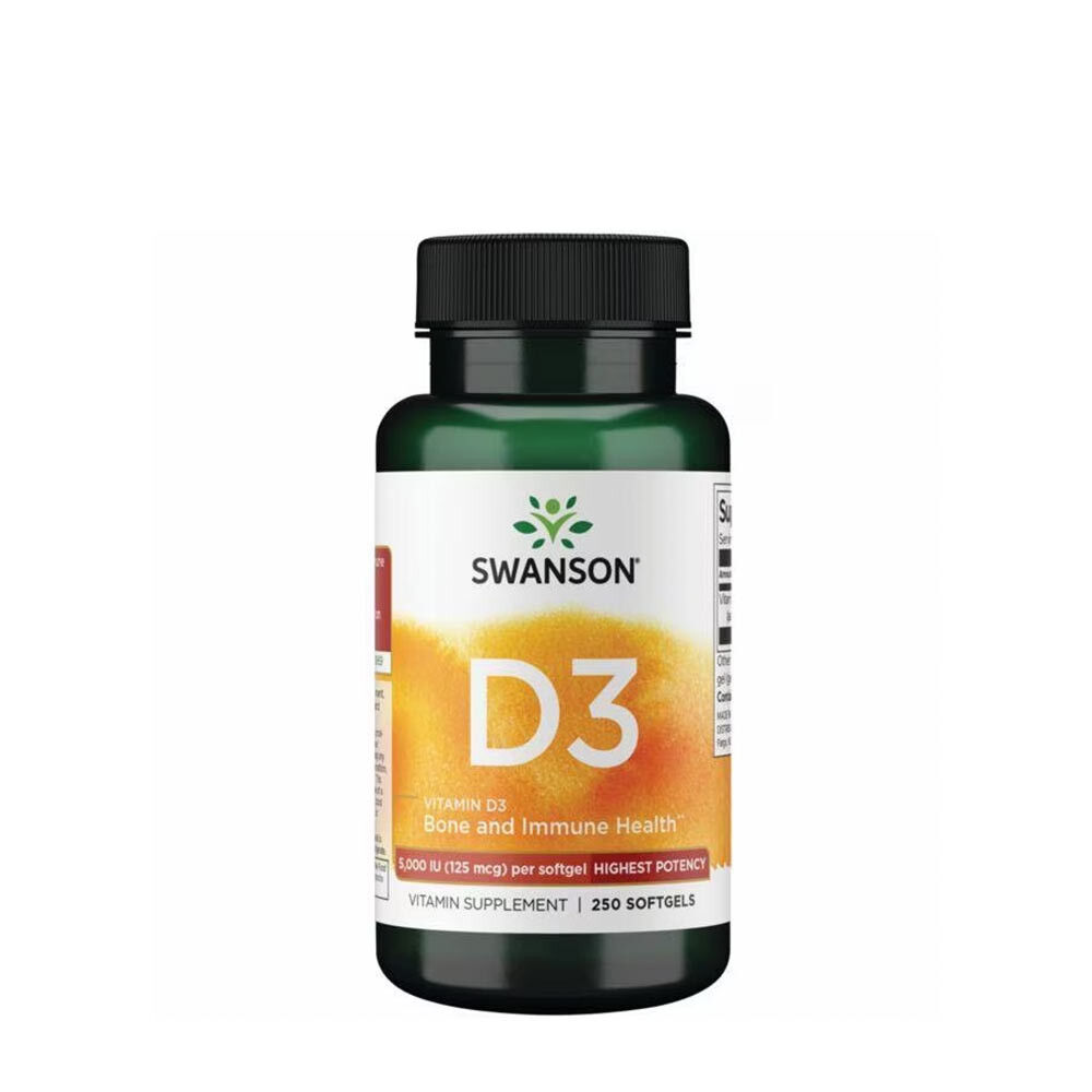 Swanson D3-vitamin (250 lágykapszula) – Viking Supplements