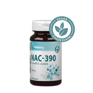 Vitaking NAC-390 (N-acetyl-L-cysteine) 390 mg (60 Capsules) - Viking Supplements