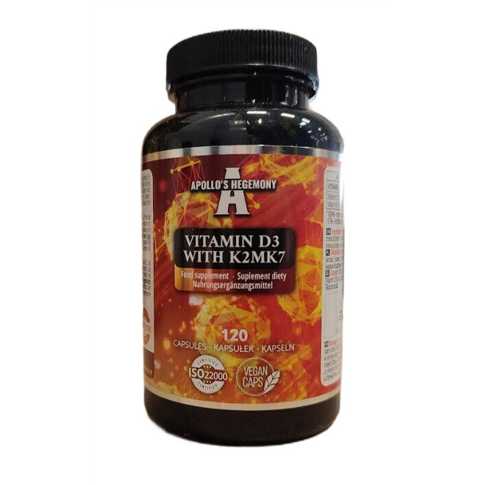 D3-vitamin K2 MK7-vel – 120 vcaps – Viking Supplements