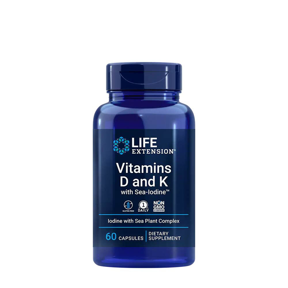 D- és K-vitaminok tengeri jóddal – 60 kapszula – Viking Supplements