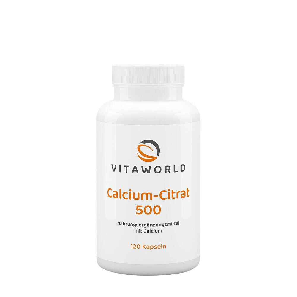 Vitaworld Calcium Citrate 500 (120 Capsules) - Viking Supplements
