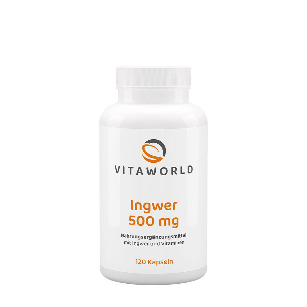 Vitaworld Gyömbér 500 mg (120 kapszula) - Viking Supplements