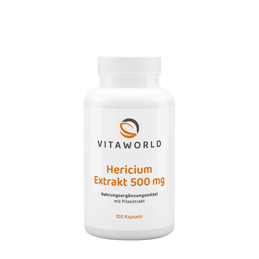 Vitaworld Hericium-kivonat 500 mg (100 kapszula) – Viking Supplements