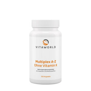 Vitaworld Multiplex A-Z Without Vitamin K (120 Capsules) - Viking Supplements