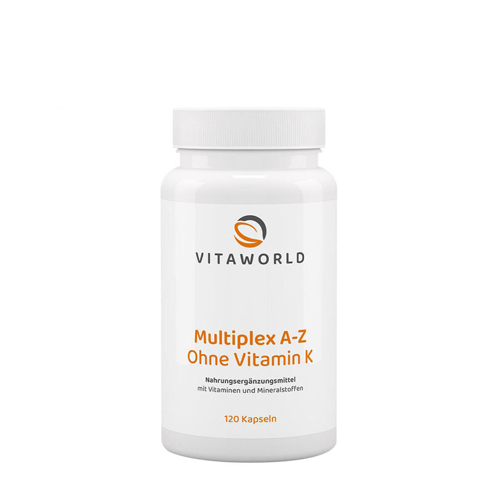 Vitaworld Multiplex A-Z K-vitamin nélkül (120 kapszula) – Viking Supplements