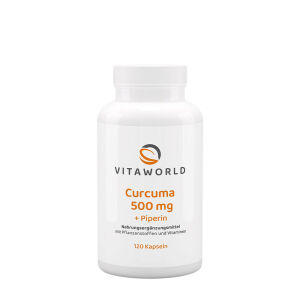 Vitaworld Turmeric 500 mg (120 Capsules) - Viking Supplements