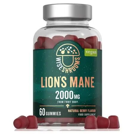 WISESHROOMS Oroszlánsörény gombás gumicukorka (60 darab) – Viking Supplements