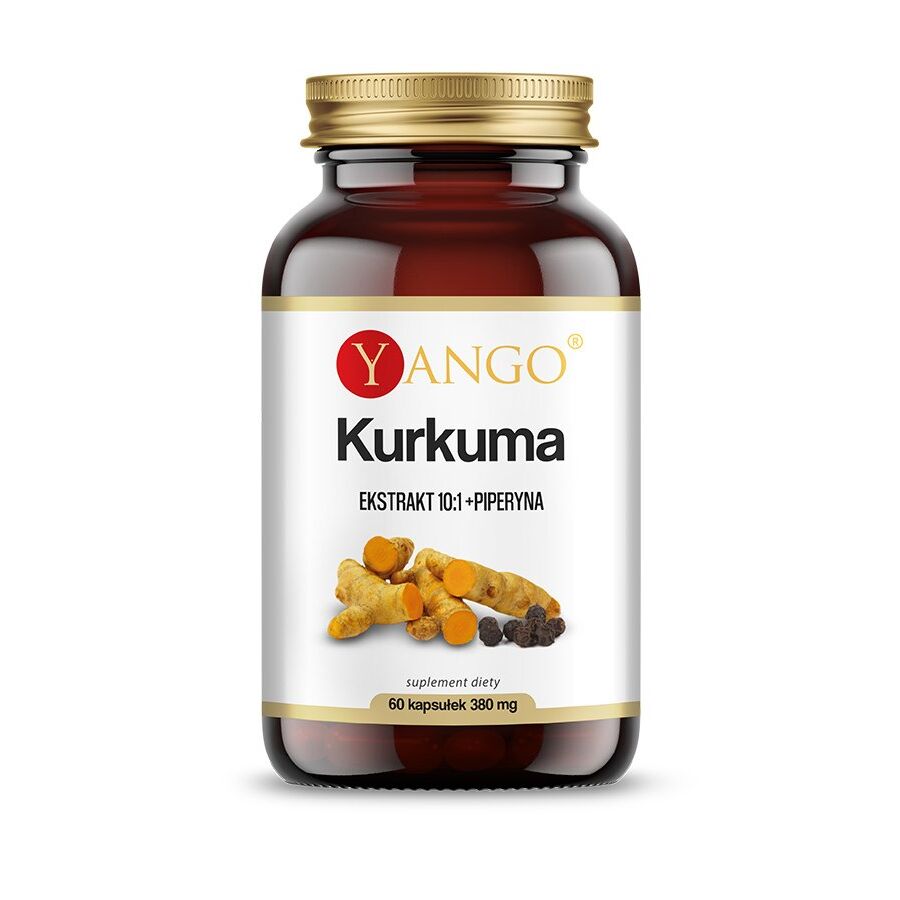 YANGO Curcuma – piperinnel dúsított kivonat (60 kapszula) – Viking Supplements